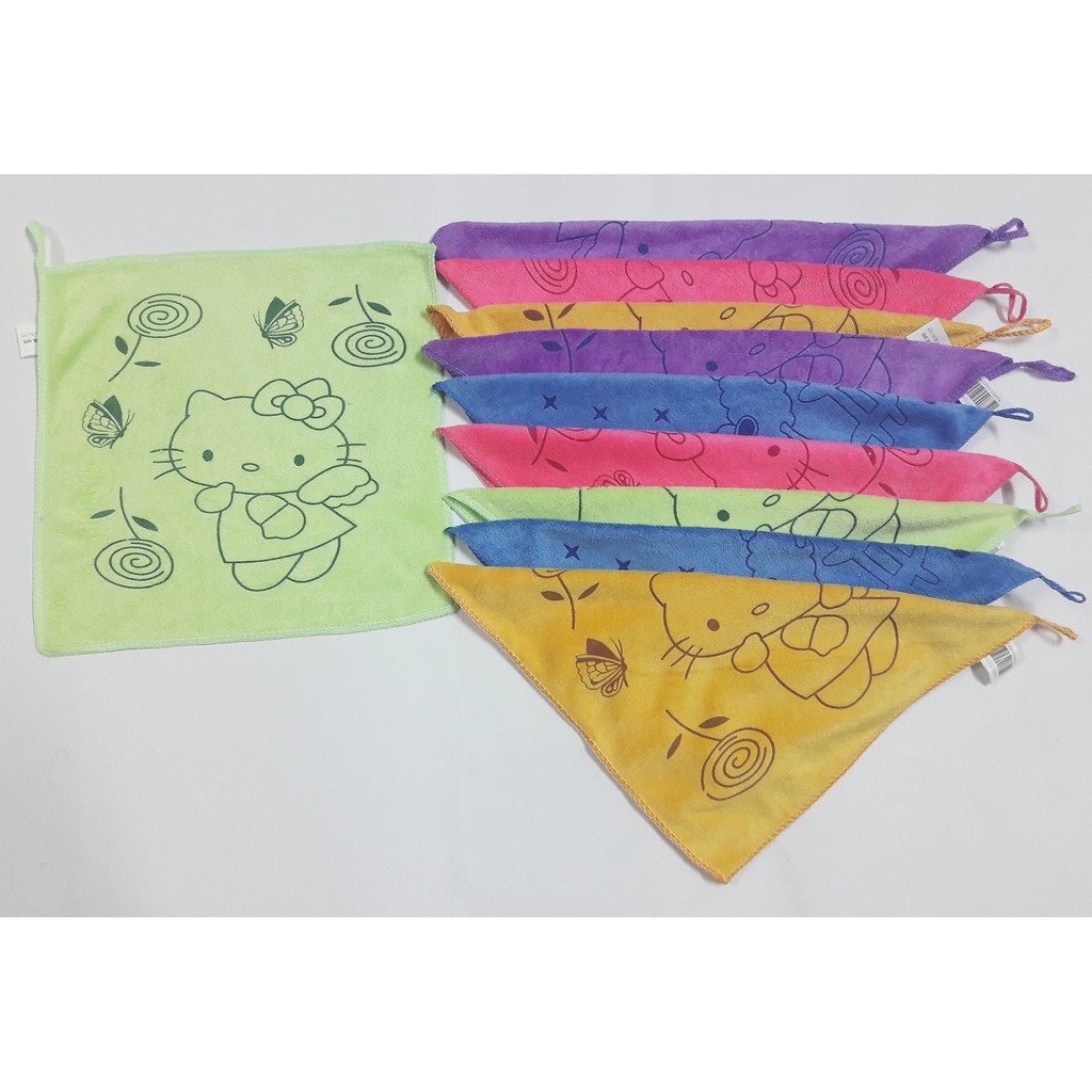 SET 10 KHĂN VUÔNG SIÊU MỀM IN HÌNH | BigBuy360 - bigbuy360.vn