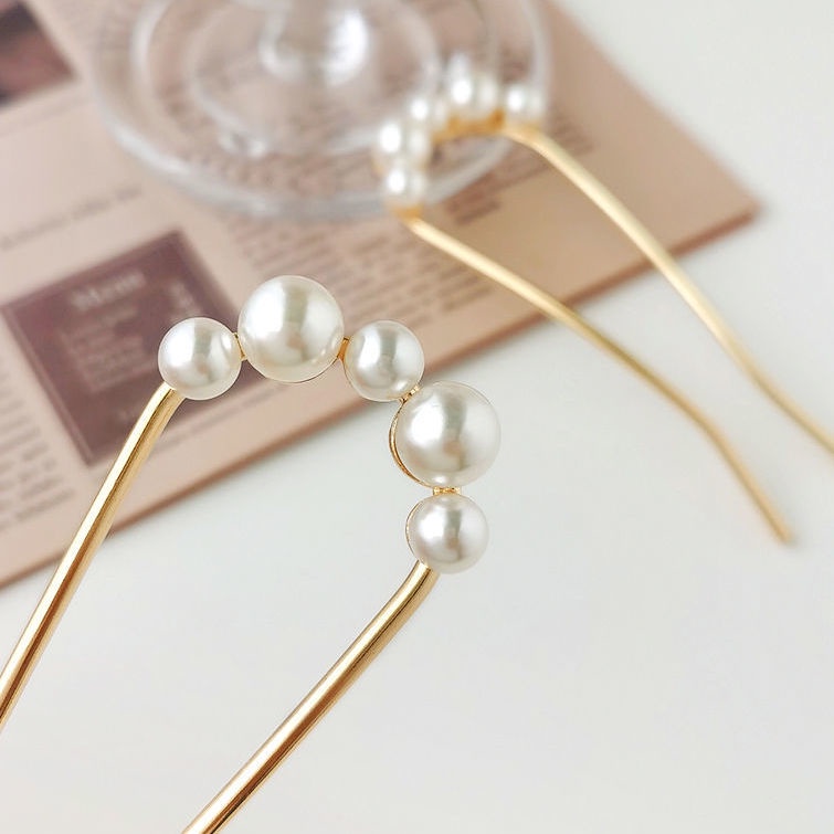 Kẹp tóc đính ngọc trai thời trang Hàn Quốc cho nữ