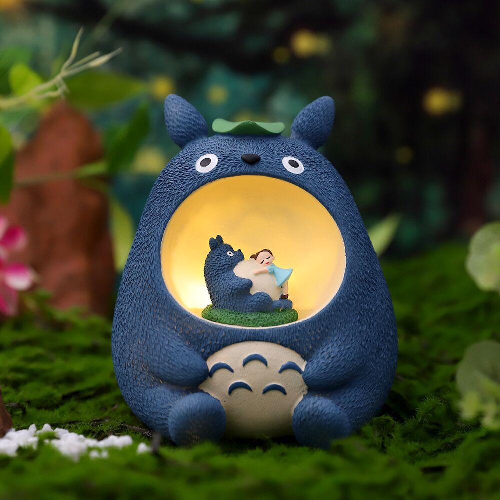 Đèn Totoro để bàn biểu cảm dễ thương trang trí bàn học bàn làm việc quà tặng bạn bè người thân - Ráp