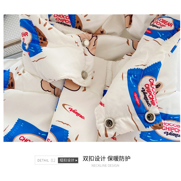 Áo khoác phao trần bông cho bé dày dặn 2022