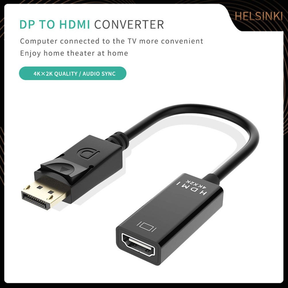 Dây Cáp Chuyển Đổi Hd 4k Dp Sang Hdmi Cho Pc Laptop Hdtv