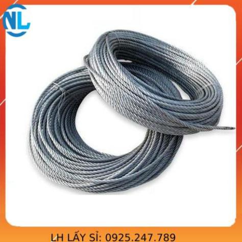 Dây cáp mạ phi 4x30m tặng 2 khóa cáp,1 tăng đơ, dây cáp mạ kẽm, cáp thép mạ kẽm, cáp lụa mạ kẽm cáp thép giá sỉ