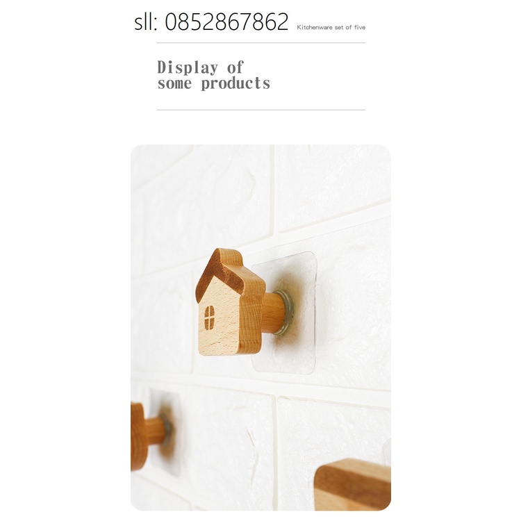 Giá treo quần áo hình ngộ nghĩnh dạng nút gỗ đa năng TWoods-Tonic Home