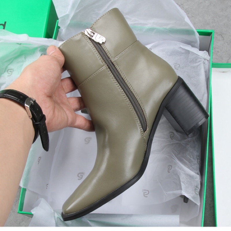 Boots cổ ngắn da mềm . xuất Anh