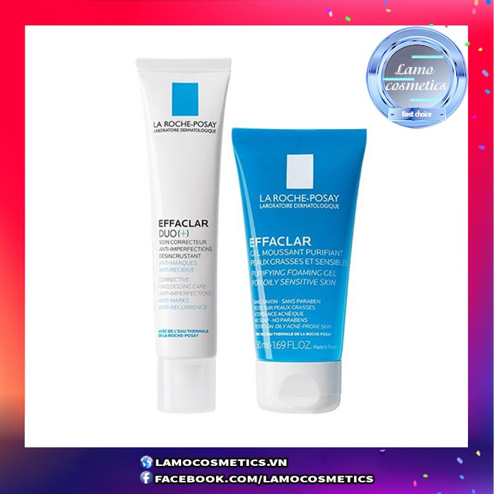 [MẪU MỚI NHẤT] Kem Dưỡng Giảm Mụn, Ngừa Thâm, Thông Thoáng Lỗ Chân Lông La Roche-Posay Effaclar Duo+