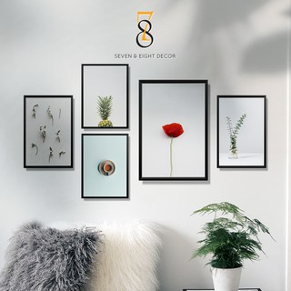 Bộ 05 Tranh Canvas | Cảm Hứng Tối Giản Minimalism 5FLIFE002 | Tranh Căng Khung Cao Cấp | Tặng Kèm Đinh Đa Năng