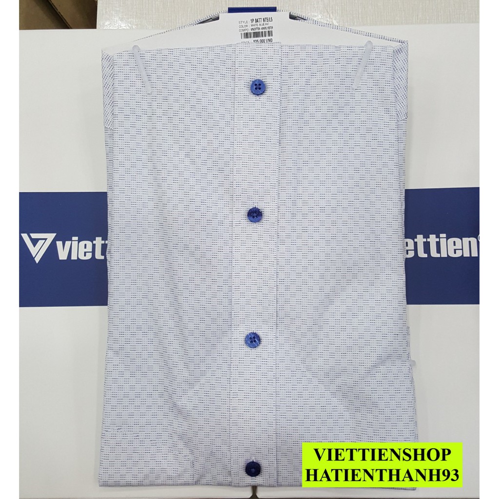 (0477 HVL) ÁO SƠ MI VIỆT TIẾN DÀI TAY HOA VĂN | BigBuy360 - bigbuy360.vn