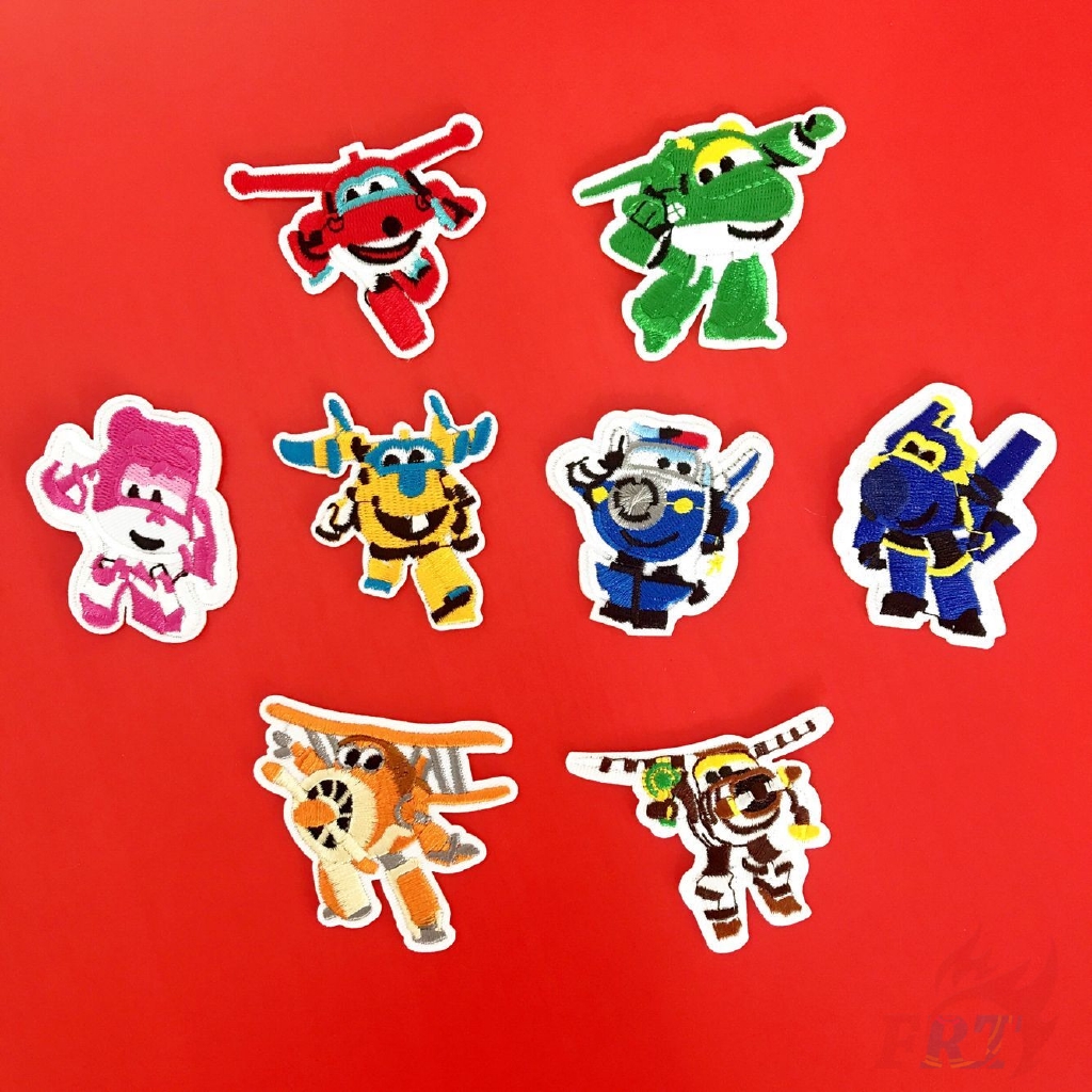 ☸ Cartoon：Super Wings Patch ☸ 1Pc Diy Sew on Iron on Patch