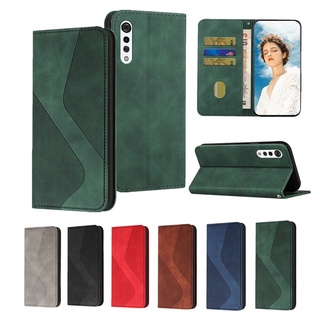 Bao da điện thoại nắp lật có ngăn đựng thẻ cho Lg Velvet 2 Pro