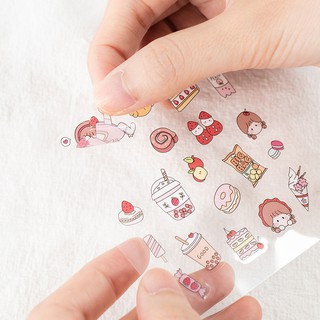 Sticker (hình dán) GOOD DAY nông trại mây trang trí sổ, album, nhật ký, lưu bút, bullet journal
