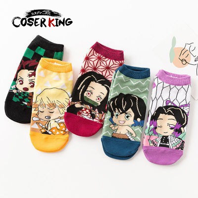 Vớ họa tiết Kimetsu No Yaiba Demon Slayer Tanjirou Zenitsu Nezuko cho người lớn và trẻ em
