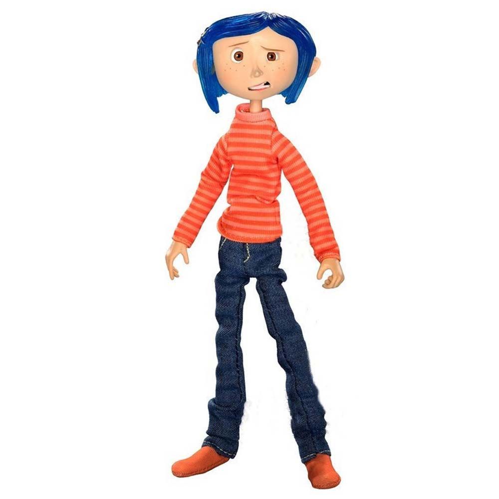 LANFY Kid Gifts Coraline &amp; the Secret Door Anime Figure Model Toys Action Figures Children Toys Model Toy 18cm Statue Striped Shirt PVC Anime Figurine/Multicolor