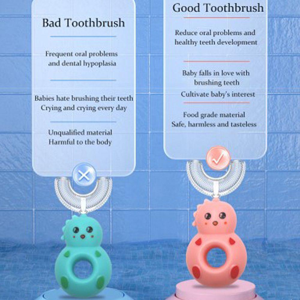 JARRED Bàn Chải Đánh Răng Xoay 360 Độ Kiểu Hoạt Hình Đáng Yêu Cho Bé