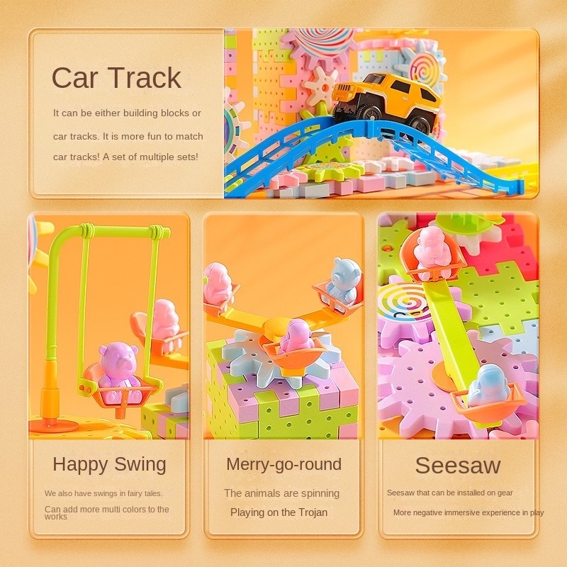 Bộ Đồ Chơi Lắp Ráp Bánh Răng Điện Tử GYLMY47 Cho Bé