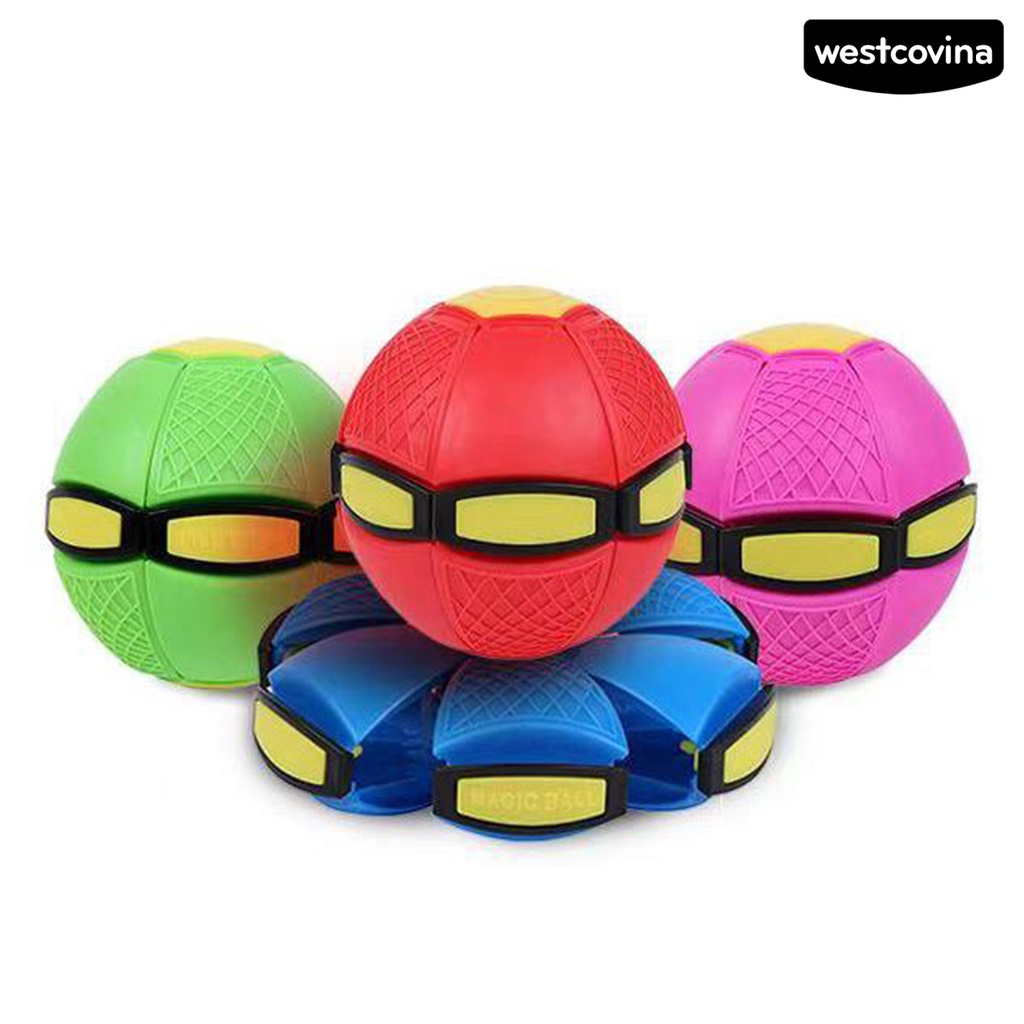 WEST Flying Saucer Ball Deformable Squeeze Toy Flying Saucer Outdoor for Playing