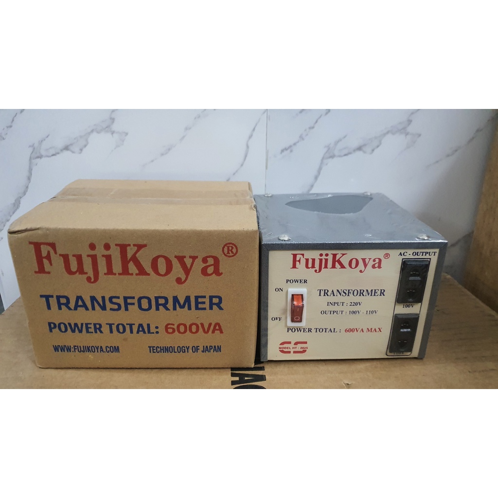 Biến áp FujiKoya 600VA hàng chính hãng, bảo hành 12 tháng