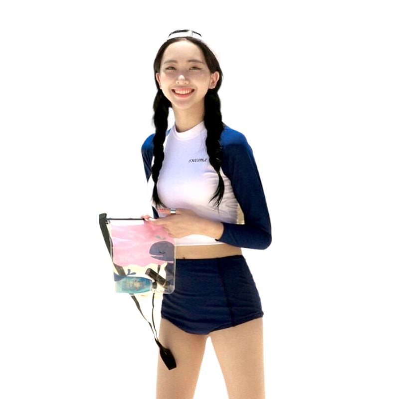 Quần bơi nữ, bikini lẻ Quảng Châu cao cấp màu xanh đen | BigBuy360 - bigbuy360.vn