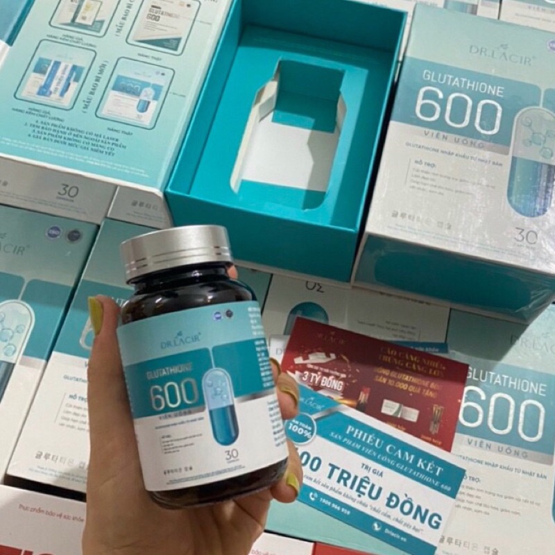 VIÊN UỐNG TRẮNG DA GLUTATHIONE 600 DR LACIR [ chính hãng] | Thế Giới Skin Care