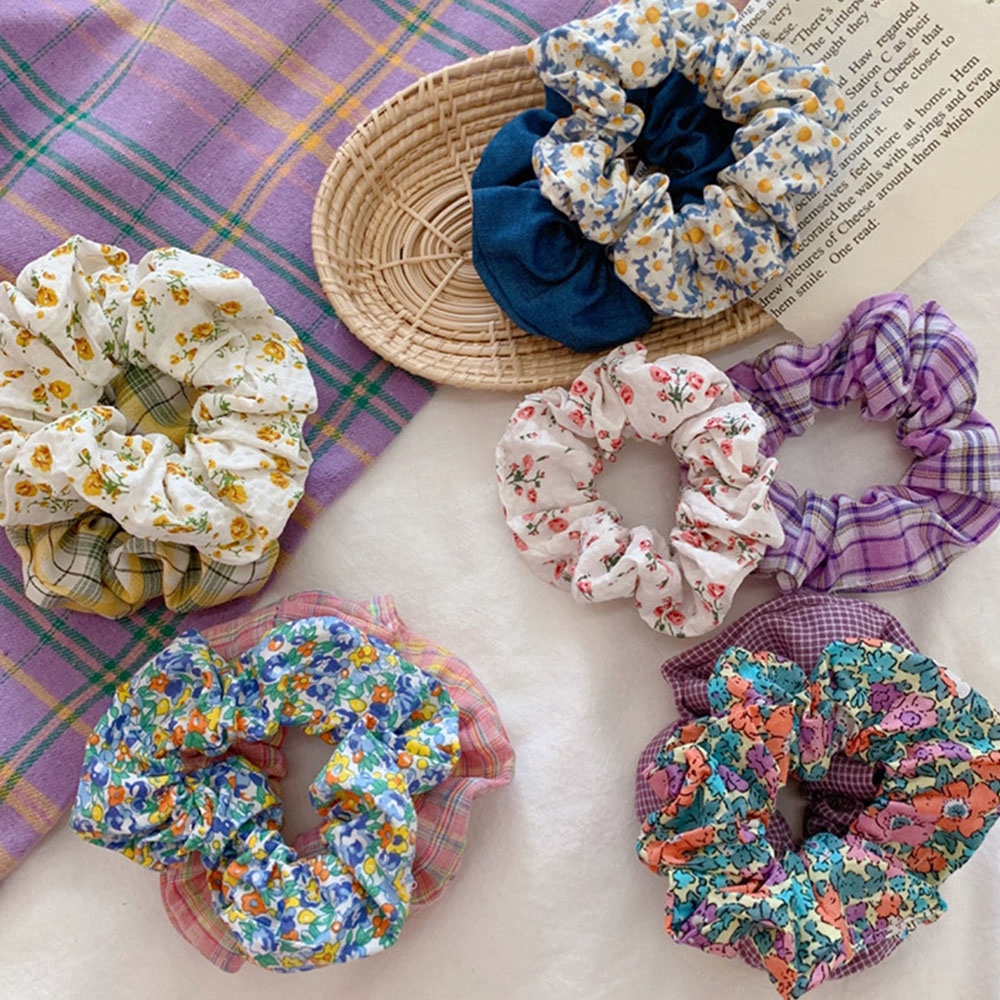 Dây Buộc Tóc Họa Tiết Hoa Thời Trang Cho Nữ