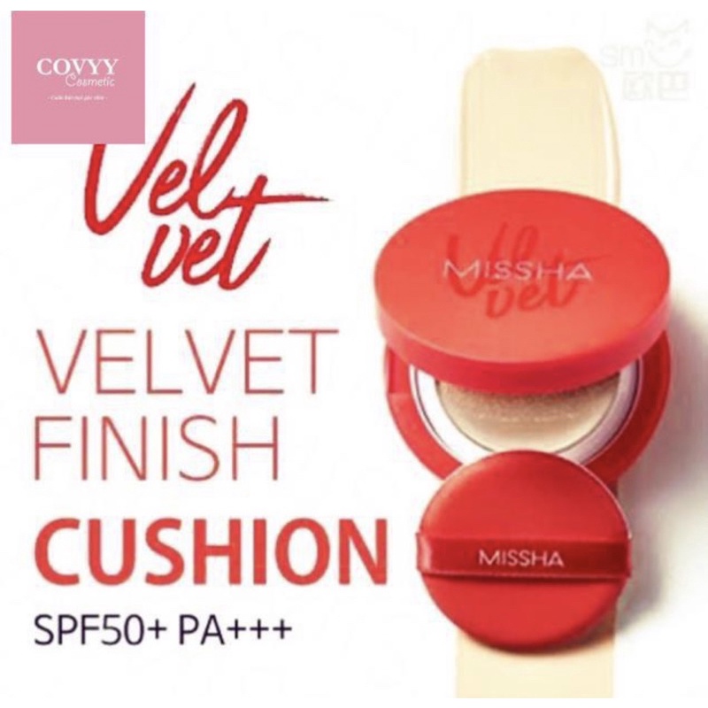 Phấn nước kiềm dầu lâu trôi Missha Velvet Finish cushion