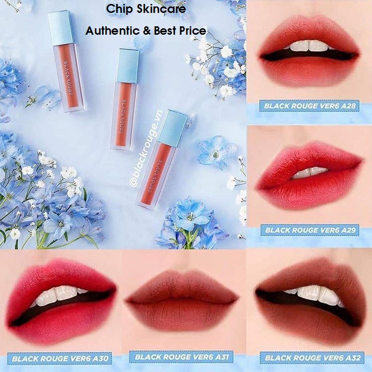 [Ver 7, Ver 6] Son Kem Lì Black Rouge Ver 5,Ver 6, Ver 7 Air Fit Velvet | Thế Giới Skin Care
