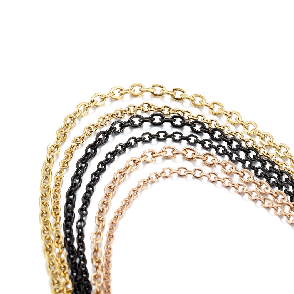 Chuỗi dây thép không gỉ ST.KUNKKA không phai màu dài 2m làm vòng tay/vòng cổ thủ công DIY