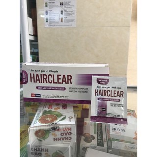 Dầu gội hairclear hộp 50 gói làm sạch gàu,hết ngứa da đầu