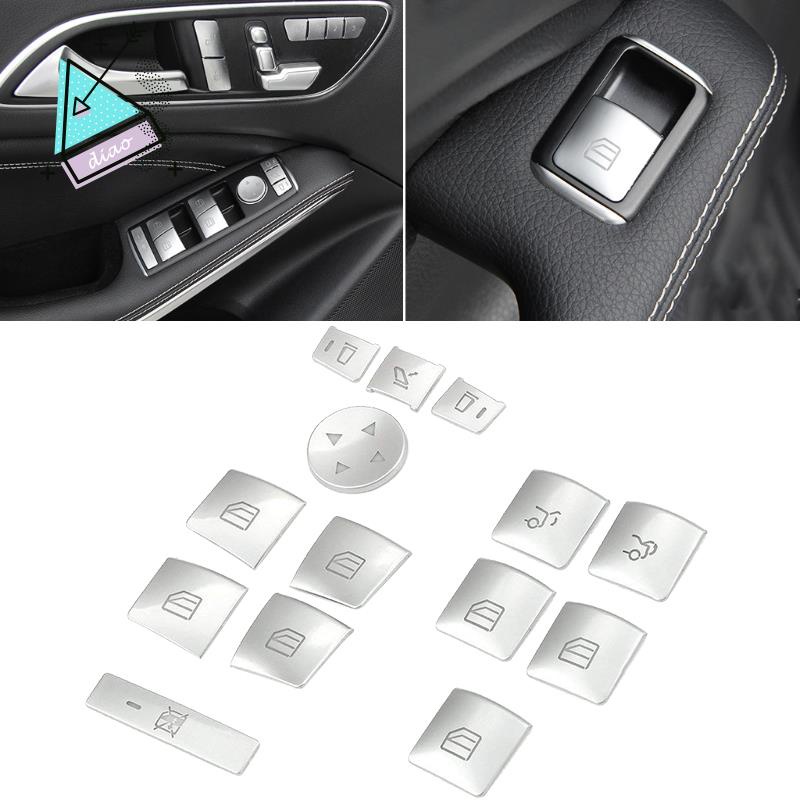 Bộ vỏ bọc nút công tắc cửa sổ viền ốp xe hơi Mercedes-Benz Class W204 W212 W246 W166 X166
