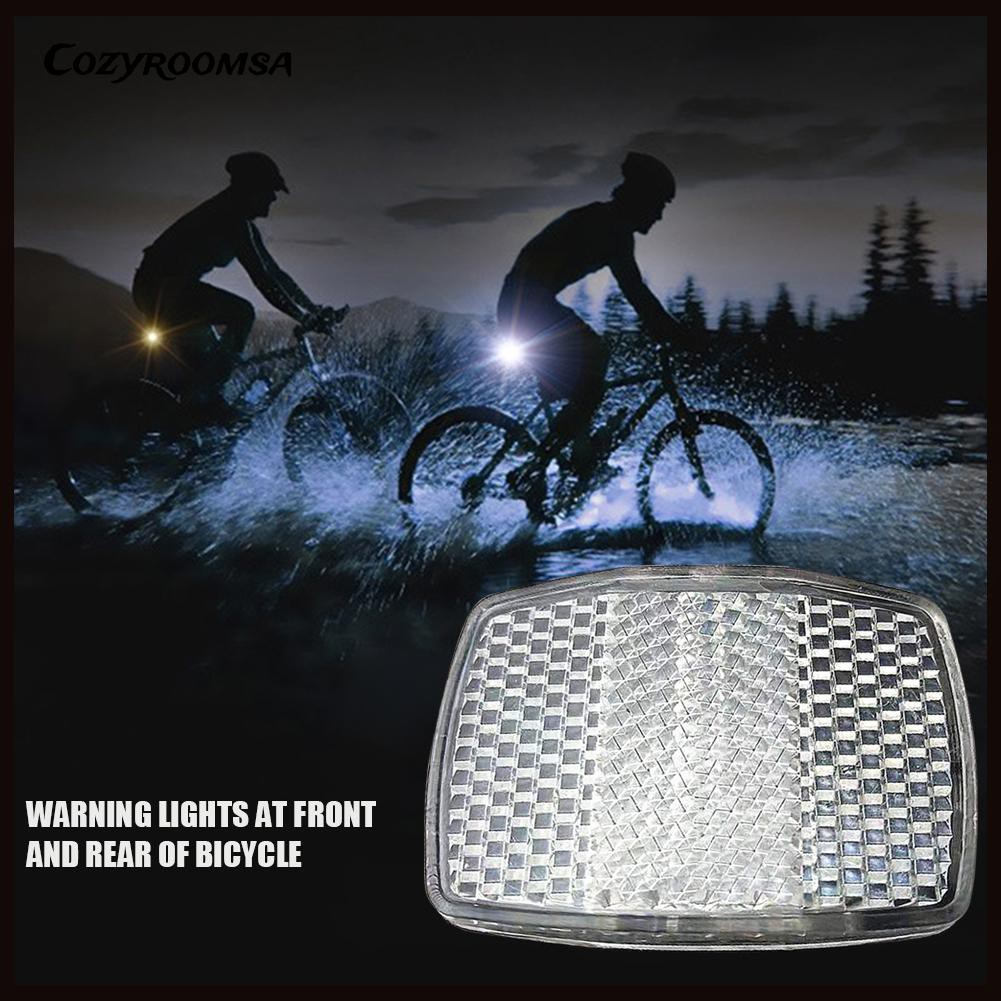 Tấm đèn phản quang báo hiệu gắn phía trước tay lái an toàn cho xe đạp leo núi