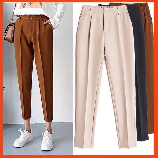 Quần tây cạp cúc khoá chun lưng nhiều màu tuyêt mưa ( Giá sỉ + ảnh thật )