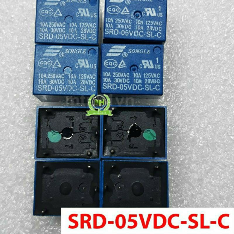 (Sét 2C) Rơle 5 Chân SONGLE 5V/12V/24V 10A