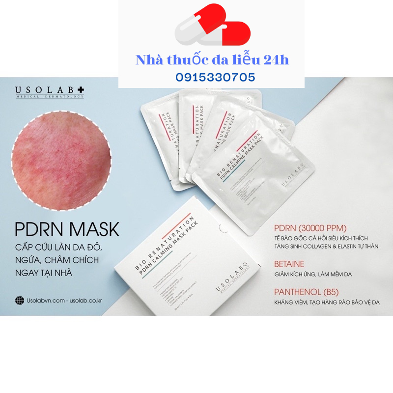 Mặt nạ tế bào gốc Usolab phục hồi cấp ẩm làm sáng da