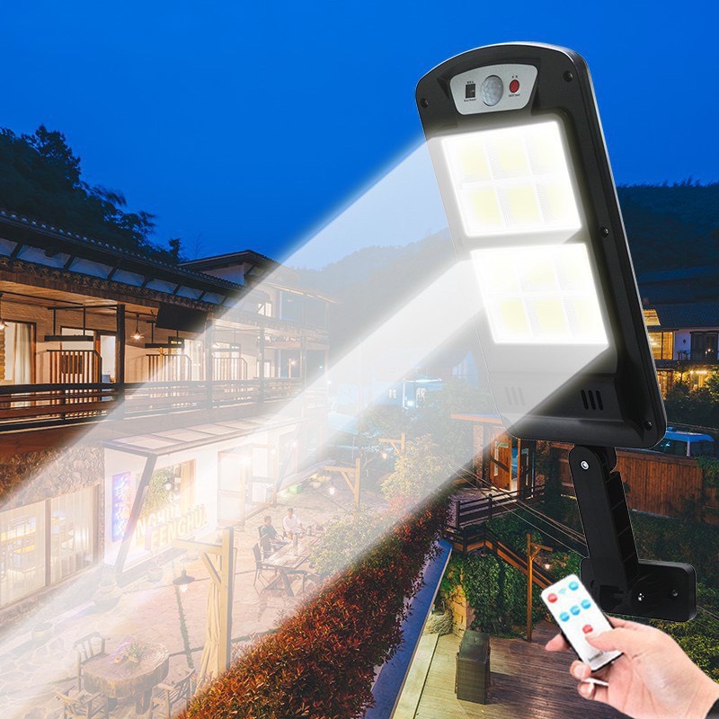 Đèn năng lượng mặt trời sân vườn solar light chống bão 150W