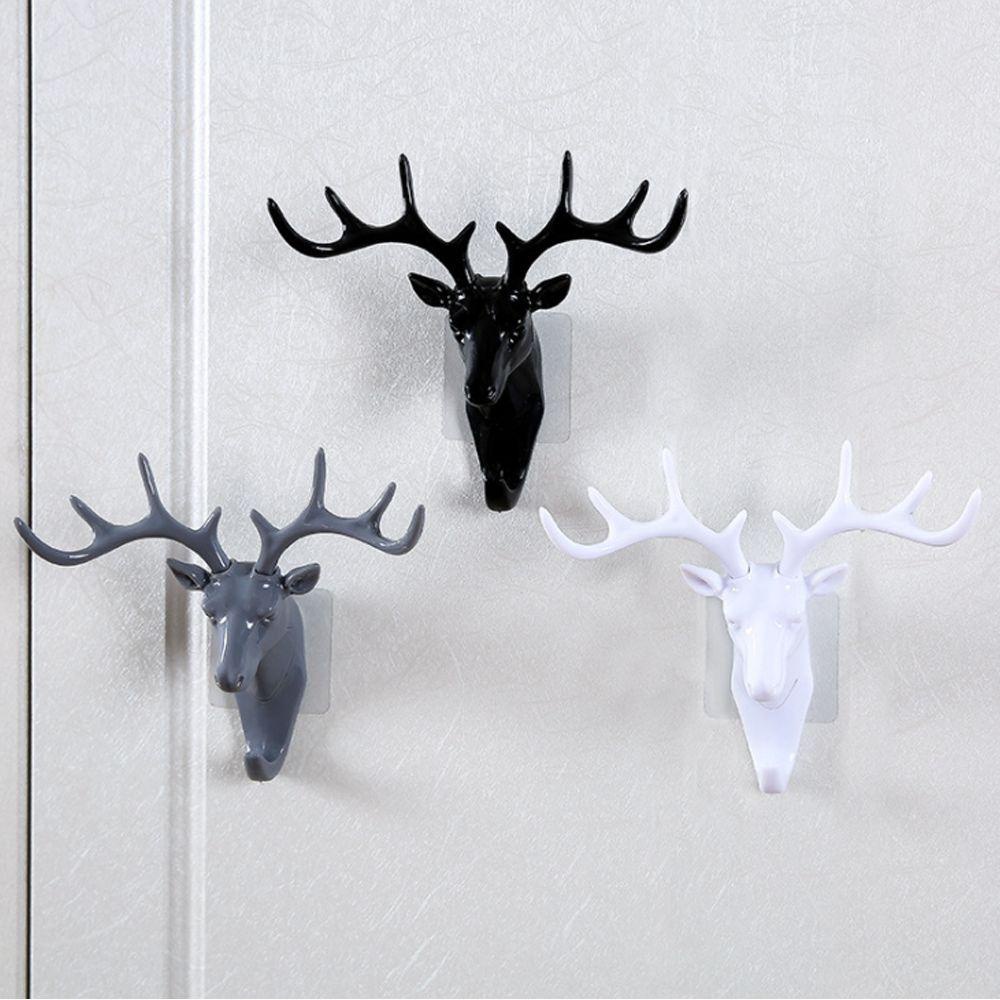 Móc Treo Khăn Quàng Cổ Gắn Tường Hình Đầu Hươu Sáng Tạo
