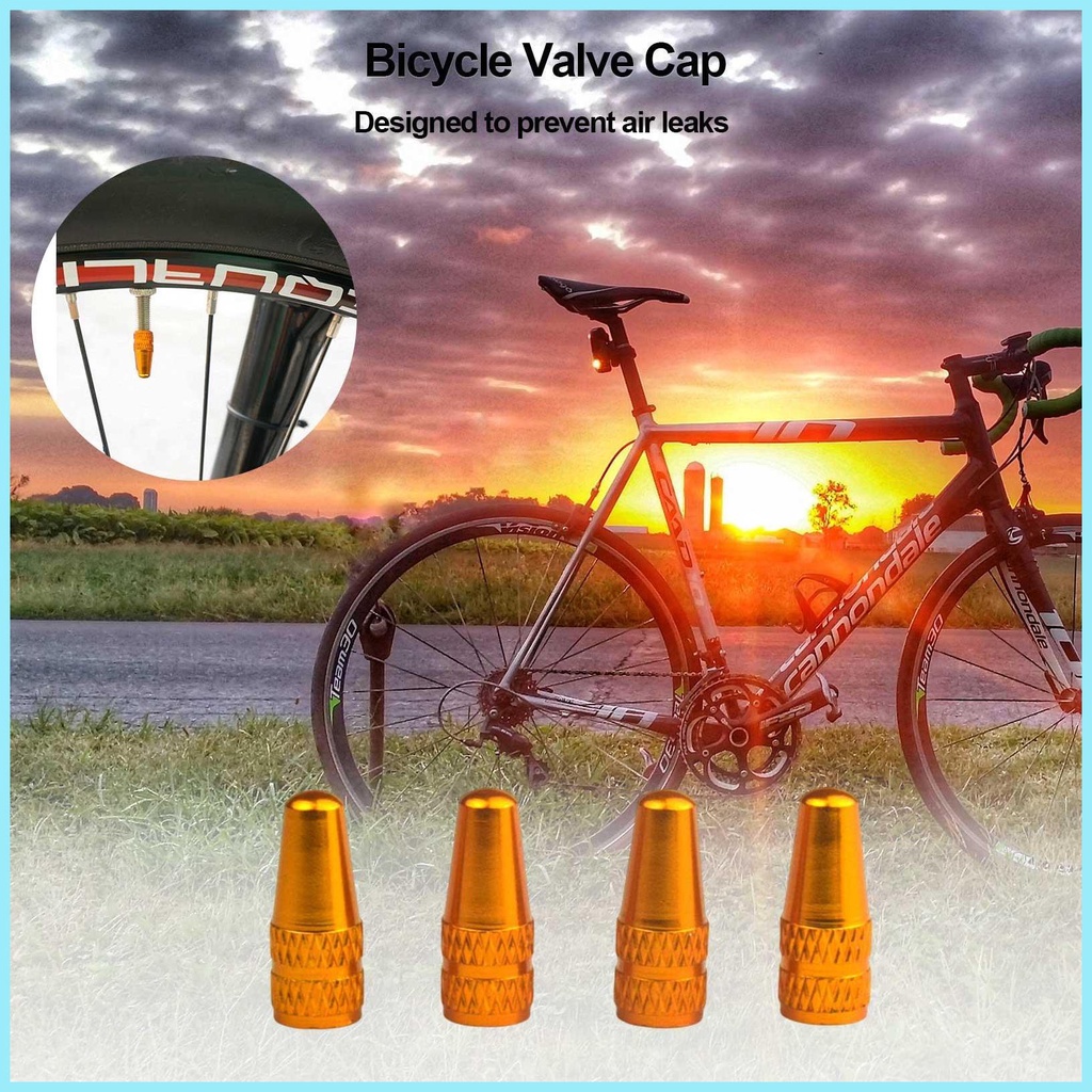 Bộ 4 Nắp Van Xe Đạp Nhiều Màu Đa Năng