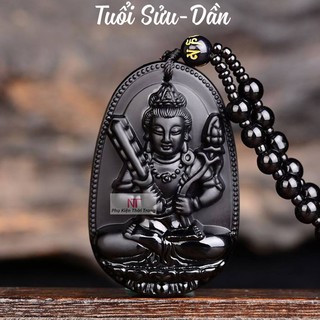 Dây chuyền phật hư không bồ tát độ mệnh tuổi sửu-dần-dc6