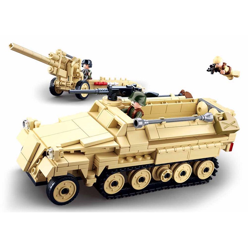 SLUBAN Bộ Đồ Chơi Lắp Ráp Quân Đội WW2 SDKFZ251 460 Mảnh B0695