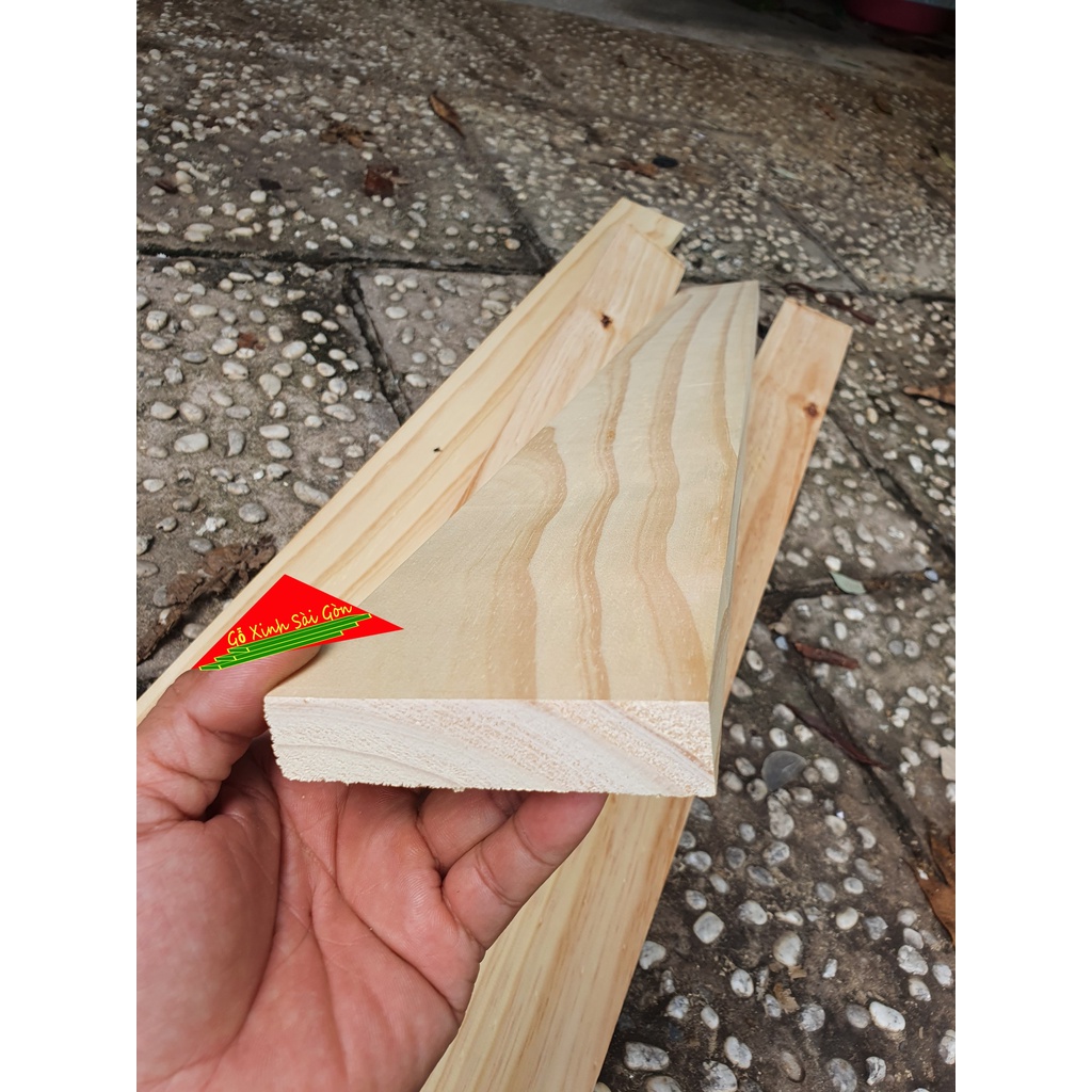 Thanh Gỗ Thông Mới Rộng 10Cm Dài 80Cm Dày 2Cm Được Bào Láng 4 Mặt Thích Hợp Làm Kệ Âm Tường, Kệ Treo, Chế Diy.......