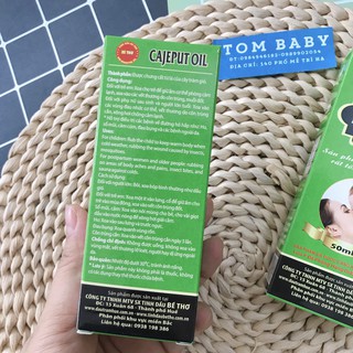 Dầu tràm Bé Thơ chai 50ml (phòng gió, chống muỗi đốt....)