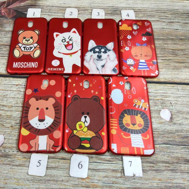 J7 Pro Ốp Dẻo Đỏ In Cute