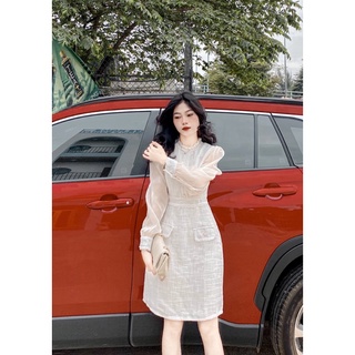 váy dạ phối tay tơ bồng