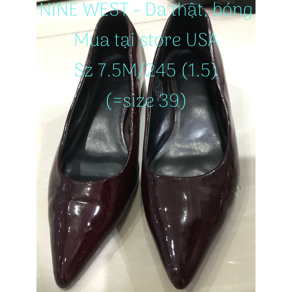 Giày Nine west xịn da thật , giày VNXK xịn lẻ size