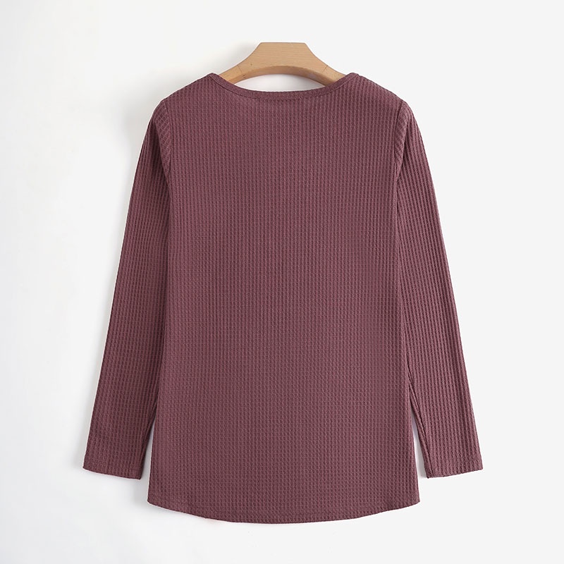 Áo kiểu ZANZEA tay dài phối ren màu trơn thời trang cho nữ