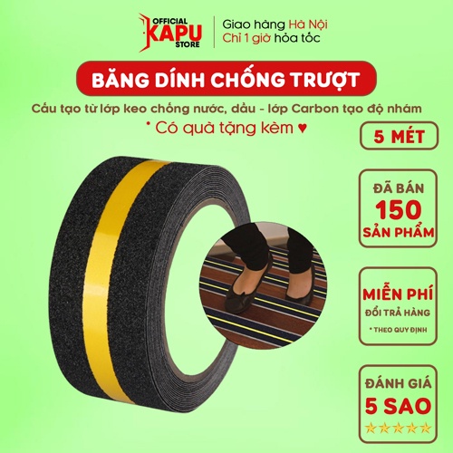 Băng keo chống trượt an toàn cho bé, miếng dán tăng ma sát cầu thang - KAPU