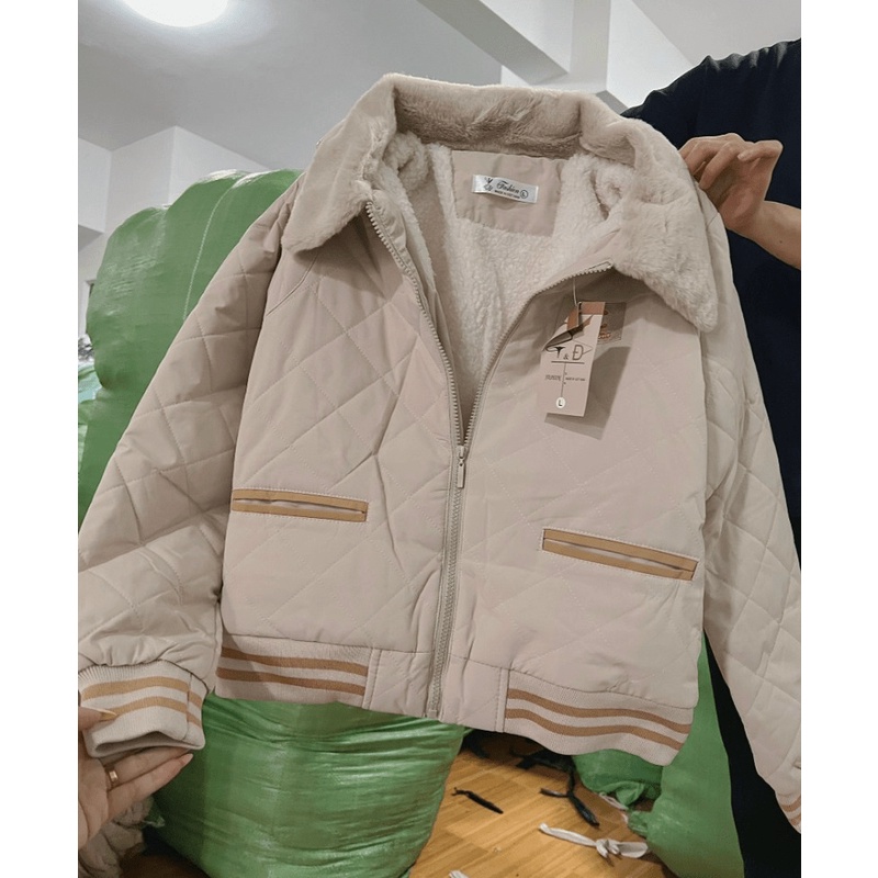 [ HÌNH THẬT SP ] Áo Khoác Phao Nữ Lót Lông Chuẩn Form Mẫu Mới Nhất - CLITUS FASHION