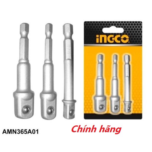 ĐỒ NGHỀ INGCO Bộ 3 khớp nối đầu tuýp Ingco AMN365A01 (Cam kết Chính Hãng 100%)
