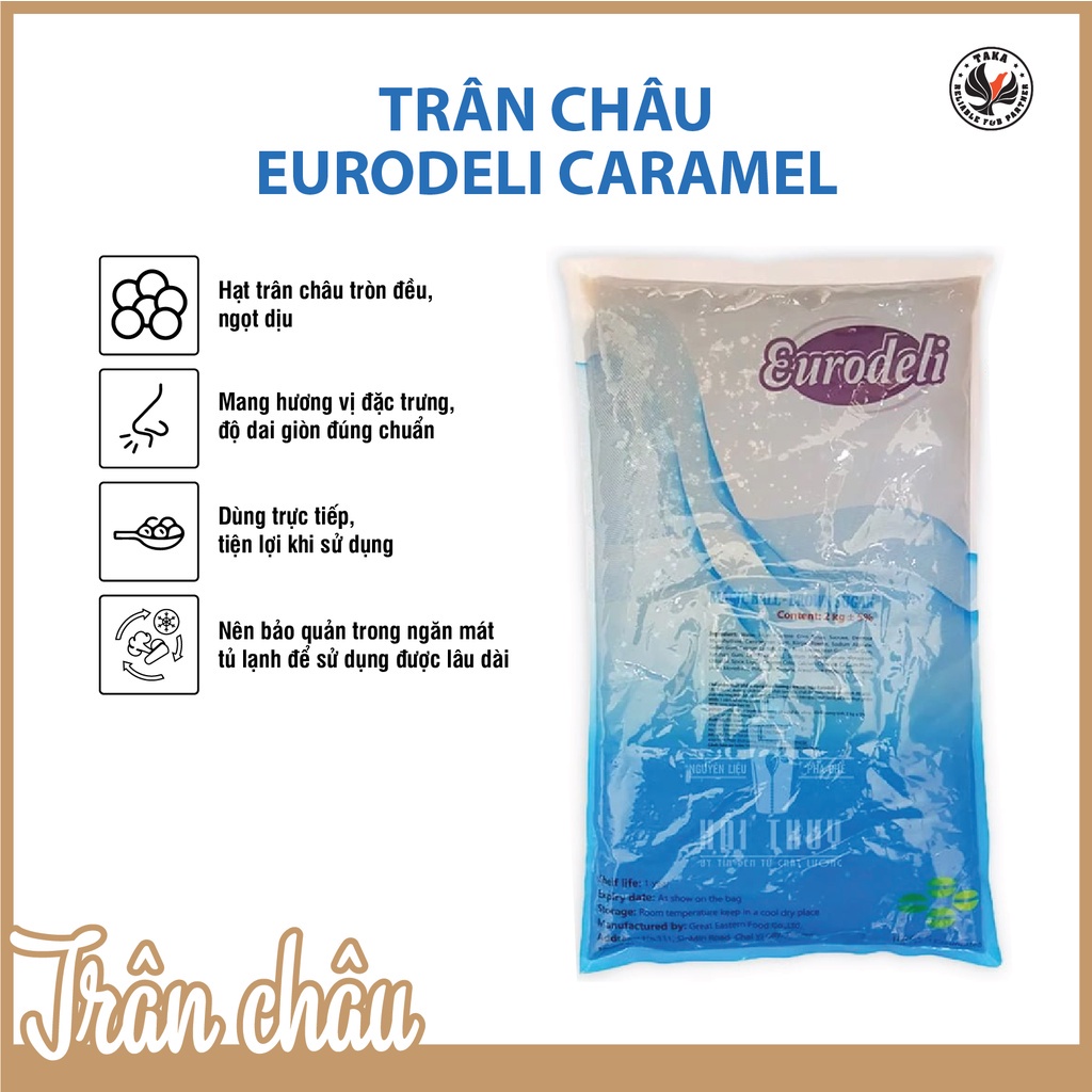 Trân Châu 3Q Eurodeli Caramel Đài Loan - 2kg