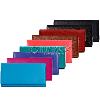 Bóp nữ da bò 3 gấp nhiều màu ph3111-12-13-14-15-24-58-62-63 + tặng 01 áo thun