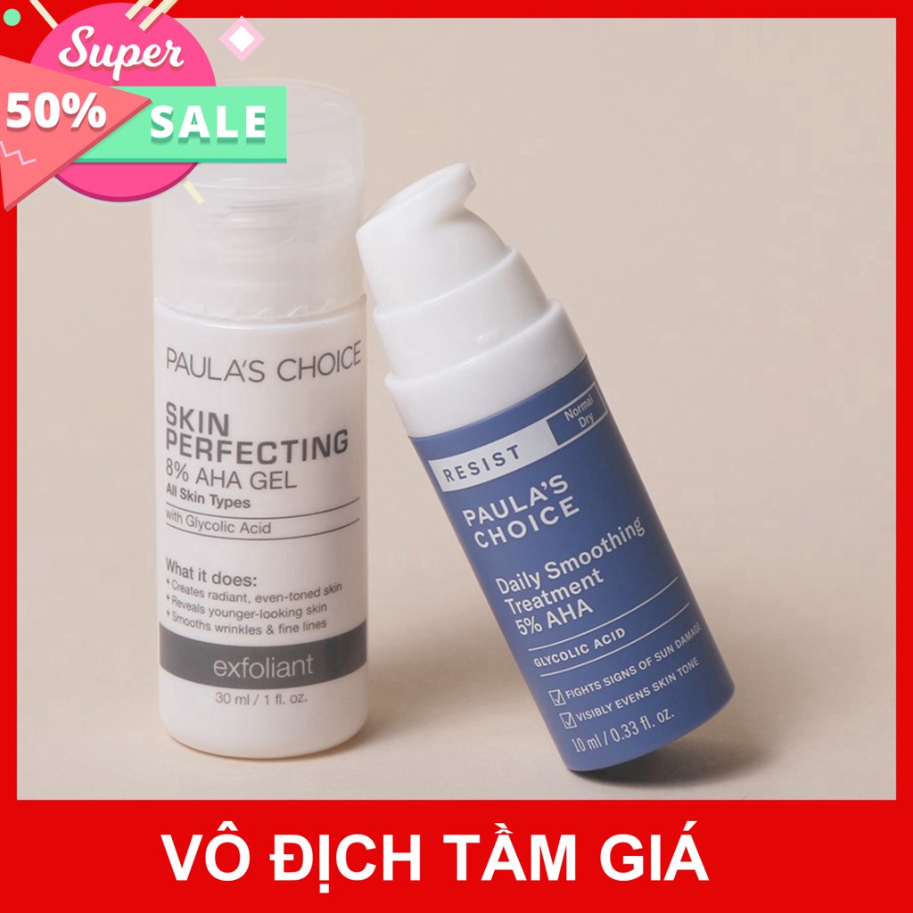 Kem làm mềm da, loại bỏ tế bào chết chứa 5% AHA PAULA'S CHOICE RESIST DAILY SMOOTHING TREATMENT 10ml 7667