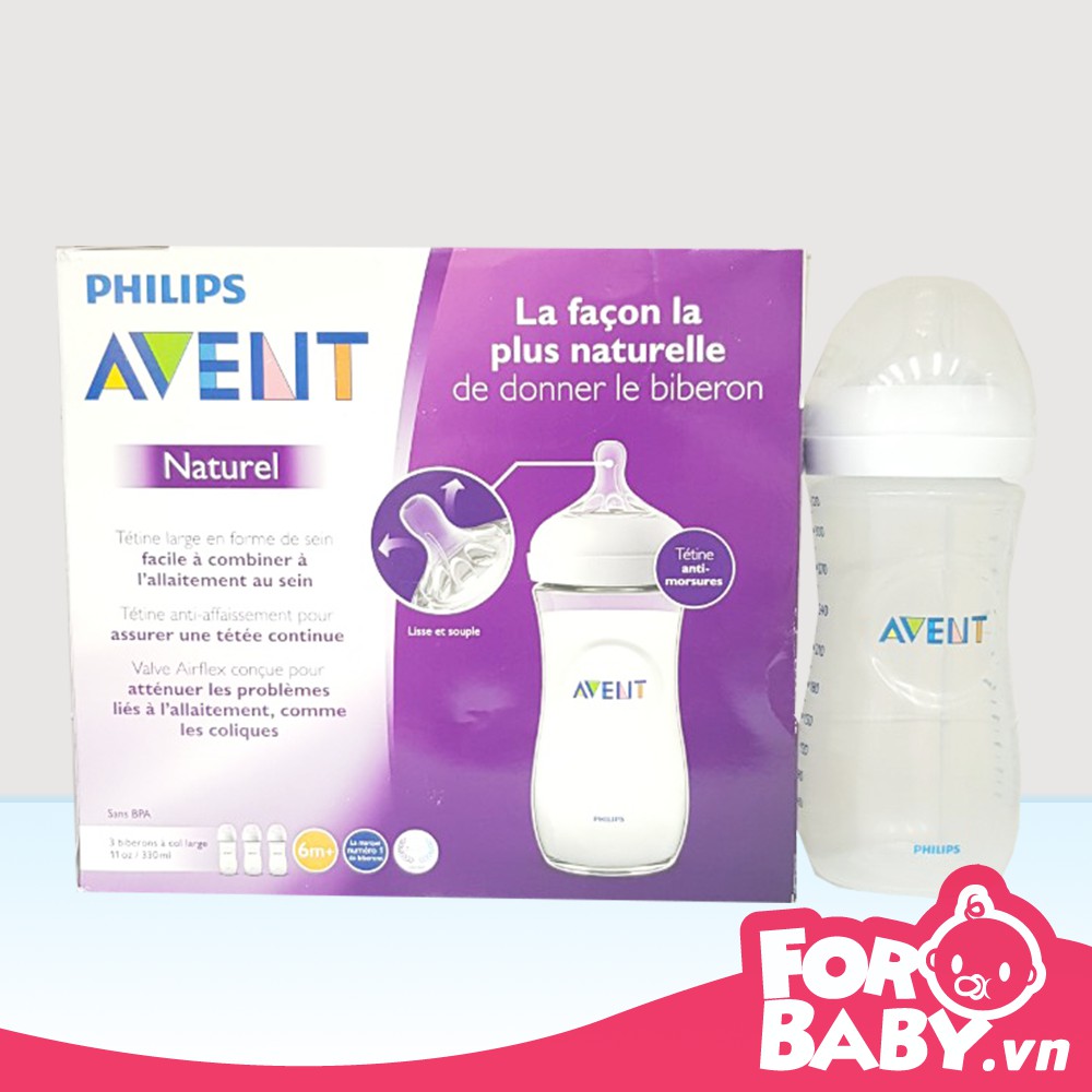 Bình sữa chống đầy hơi Philips Avent Natural 260ml 330m